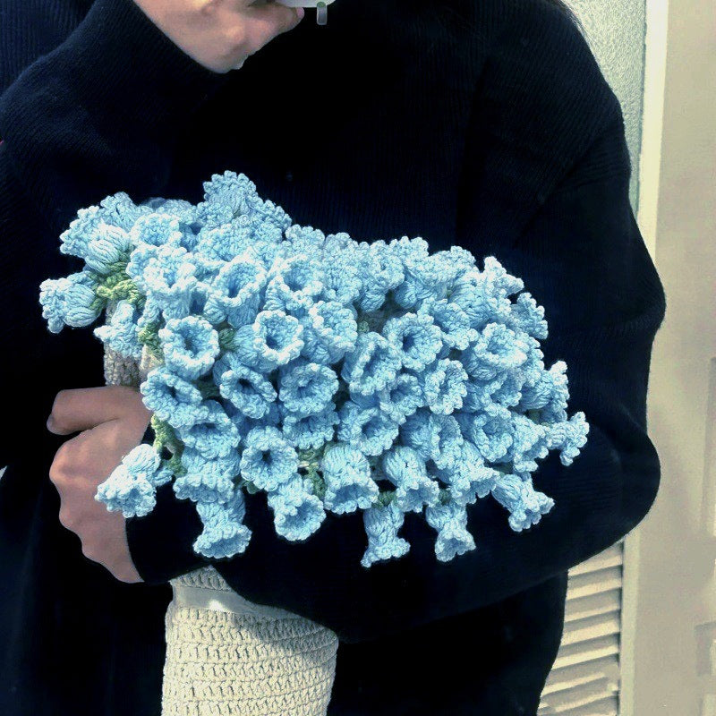 60cm New Creative Rose Bouquet Blanket (Finished), Crocheted Flower Bouquet Gift for Girlfriend - V.I.P Digital Presence