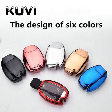 Hight quality PC+TPU key case cover Key case protective shell holder for Mercedes benz A B R G Class GLK GLA w204 W251 W463 W176 - V.I.P Digital Presence