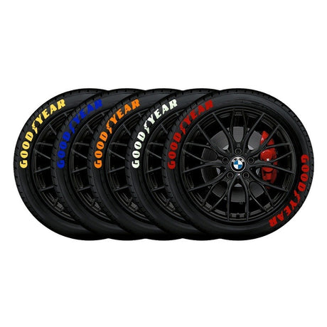 【 Font Set 】 Car Tire Stickers Tire Letter Stickers English Letter 3D Stereoscopic Stickers - V.I.P Digital Presence