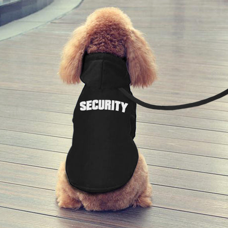 New pet hoodie, outerwear, Security printed hoodie, dog clothing for autumn and winter - V.I.P Digital Presence