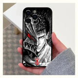 Funda de anime GutsrkiPhone para el nuevo SE 15 en negro