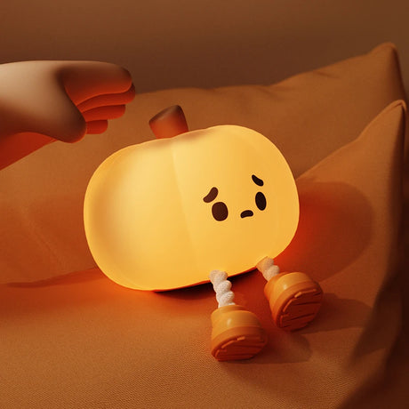 Pumpkin Nightlight Bedroom Sleep Light Bedhead Patting Light Night Light Children's Sleep Companion Eye Protection Light Gift - V.I.P Digital Presence