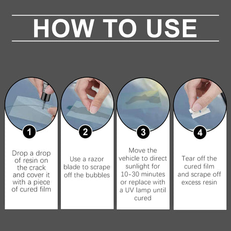 Automotive Glass Care Kit Automotive Windshield Cracks And Scratches Adhesive Repair Solution - V.I.P Digital Presence