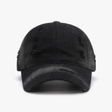 Distressed Adjustable Cotton Baseball Cap - V.I.P Digital Presence