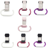 Baby Stroller Hooks Kids Pushchair Pram Hanger Carabiner Shopping Bag Clip Rotatable Hook With Strap And Hook