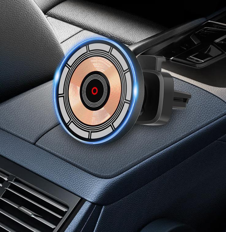 15W Magnetic Fast Car Charger Wireless Phone Stand Magnetic Mount Holder Qi Car Wireless Charger - V.I.P Digital Presence