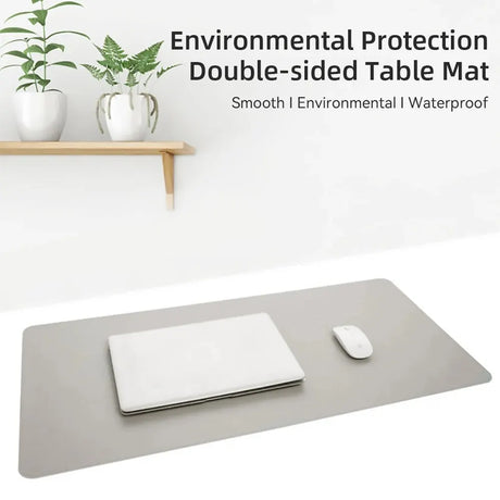 1 Pcs Large Size 60*30mm Office Desk Protector Mat PU Leather Waterproof Mouse Pad Desktop Keyboard Desk Pad Gaming Mousepad - V.I.P Digital Presence