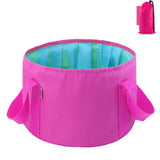 Cubo plegable portátil multiusos para viajes al aire libre, cubo para pies, lavabo, cubo para acampar, cubo agrandado