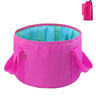 Cubo plegable portátil multiusos para viajes al aire libre, cubo para pies, lavabo, cubo para acampar, cubo agrandado