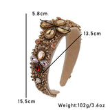 Fashionable retro wide edge sponge compression headband - V.I.P Digital Presence