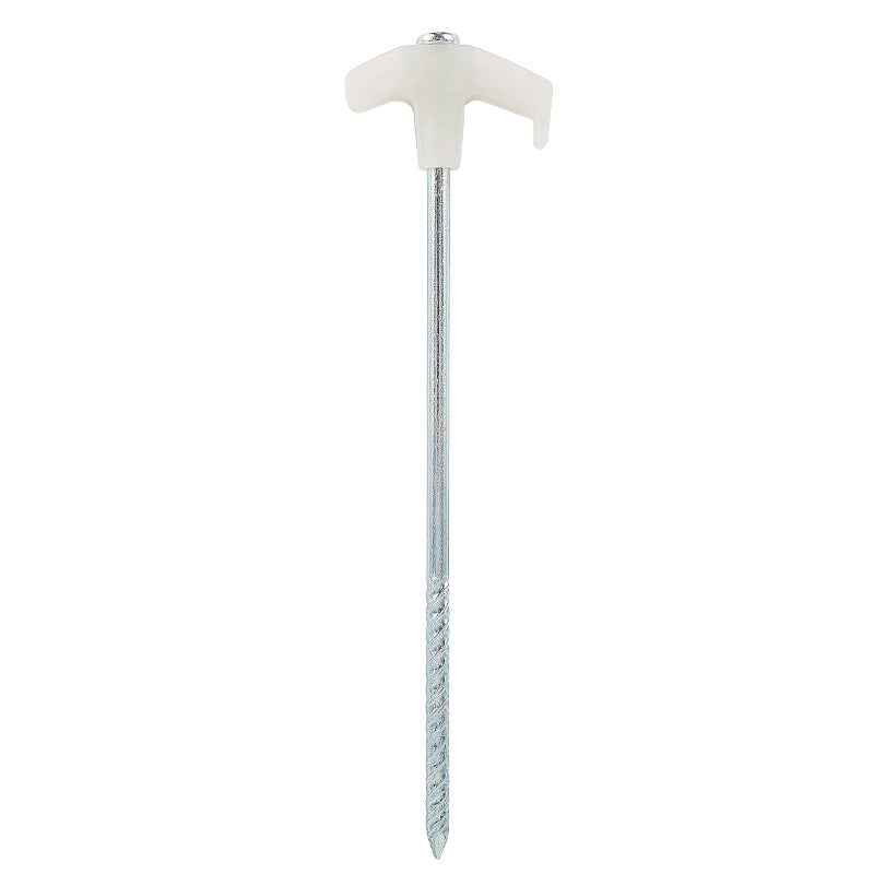 Clavos luminosos para tienda de campaña al aire libre, clavos fluorescentes de 25 cm para cuerda de viento, accesorios para clavos de acero para cortinas de cielo. 