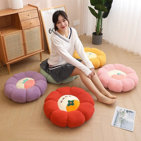 New Pumpkin Cushion Color Contrast Persimmon Ruyi Putuan Home Sofa Decoration Soft Cushion - V.I.P Digital Presence
