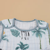 Saco de dormir para niños de algodón de cuatro capas de gasa con bonitos dibujos animados, antifrío, antipatadas, acolchado de algodón, clase A
