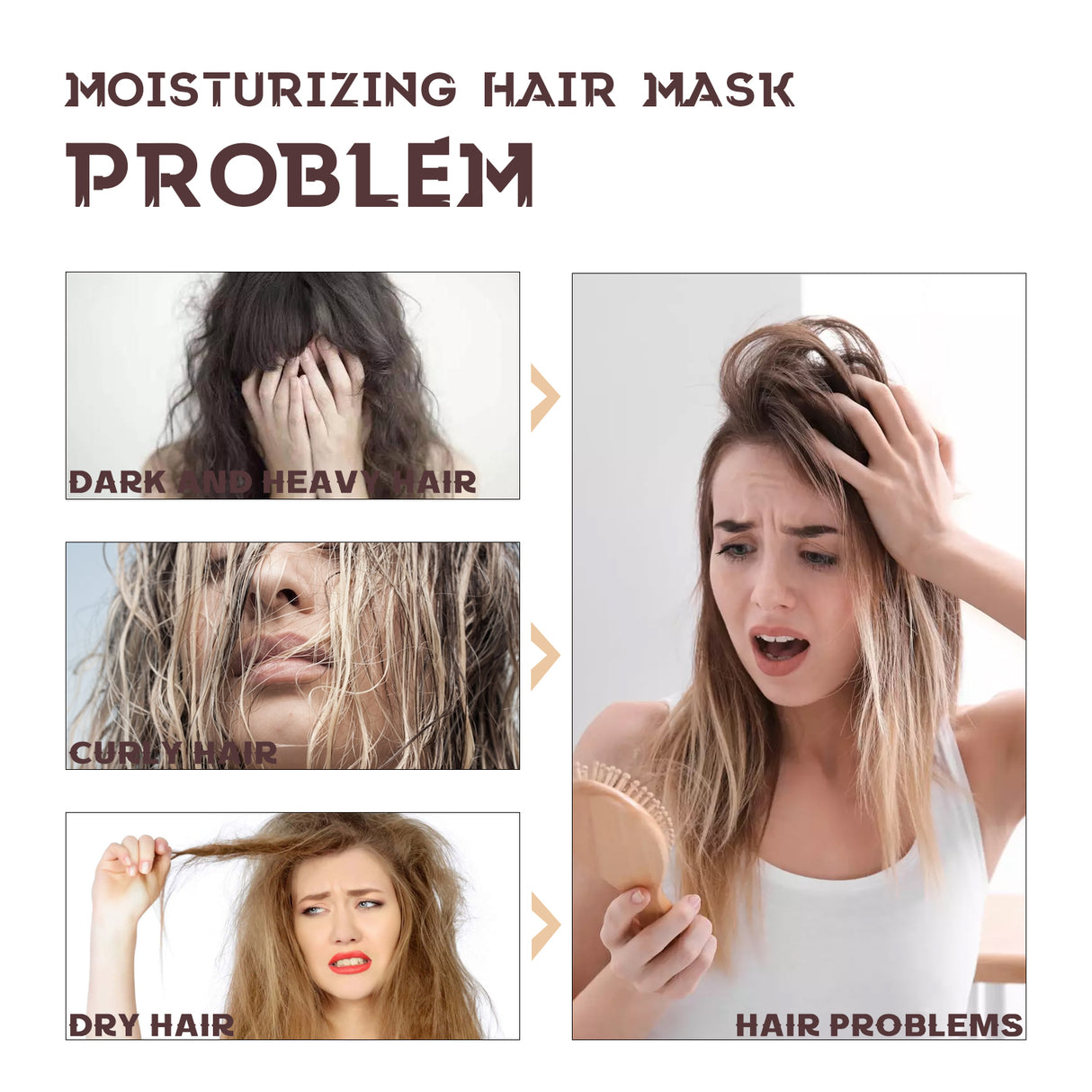 Moisturizing Hair Mask, Deep Nourishing Hair Repair Dry Hair Split End Smoothing Hair Mask - V.I.P Digital Presence