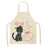 1Pcs Cotton and linen creative European and American cartoon cute cat apron - V.I.P Digital Presence