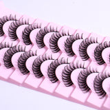 New DD Russian Large Roll Grafting Free False Eyelashes 10 Pairs Of Multi-Layer Thick Cross Mink Like Eyelashes - V.I.P Digital Presence