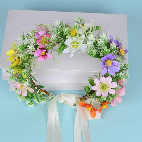Hawaiian Seaside Tourist Holiday Wreath Headwear EuAmerican Fairy Girl Headwear Wreath - V.I.P Digital Presence