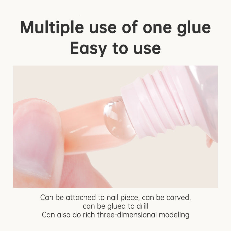 LAZYFUN Solid Patch Glue - High Capacity, Ultra Strong Adhesion, Long-lasting, Safe for Natural Nails, Easy to Remove - V.I.P Digital Presence