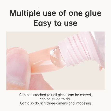 LAZYFUN Solid Patch Glue - High Capacity, Ultra Strong Adhesion, Long-lasting, Safe for Natural Nails, Easy to Remove - V.I.P Digital Presence