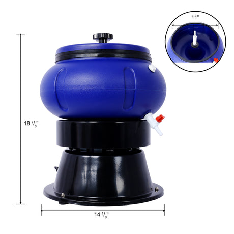 Electric 18 Lbs Vibratory Tumbler Vibratory Tumbler Bowl for Polishing Metal - V.I.P Digital Presence