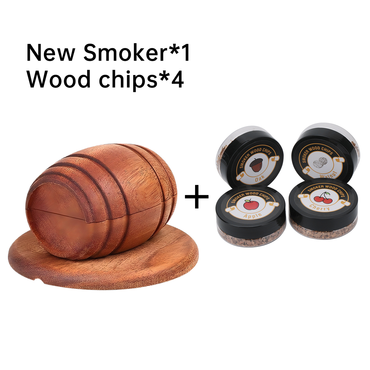 New Barrel Cocktail Smoking Kit with Wood Chips 4 Flavors Old Fashioned Drink Smoker Infuser for Bar Drinks Kitchen - V.I.P Digital Presence