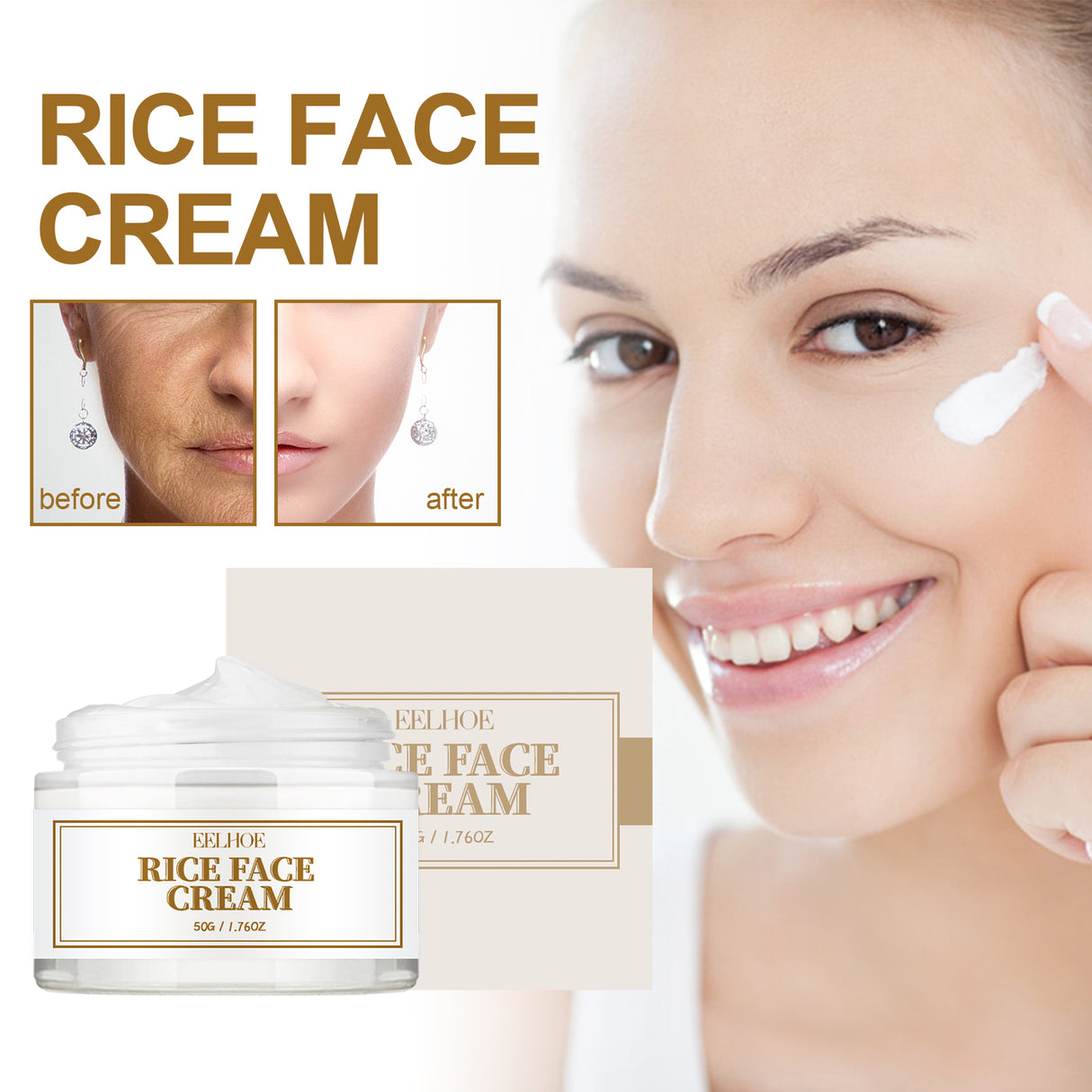 Rice Cream Deeply Hydrates And Restores Skin Barrier, Lighens Spots, Brighens And Even Skin Tone - V.I.P Digital Presence