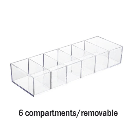 Household Transparent Divided Cosmetic Storage Box Sorting and Detachable Plastic Desktop Storage Box - V.I.P Digital Presence