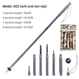 Folding telescopic outdoor hiking tactical self-defense stick Walking stick - V.I.P Digital Presence