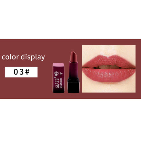 Small Square Tube Matte Matte Not Easy To Fall Off Lipstick Smooth Moisturizing Not Pull Dry Lasting Color Portable Lipstick Makeup - V.I.P Digital Presence