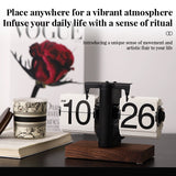 Retro flip digital clock, battery - powered mechanical clock for home & office decor - V.I.P Digital Presence