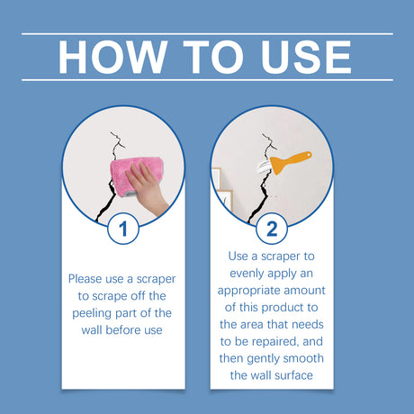 Home Wall Repair Paste, Wall Damage Scratches Dents Cracks Nail Holes Repair Wall Repair Paste - V.I.P Digital Presence