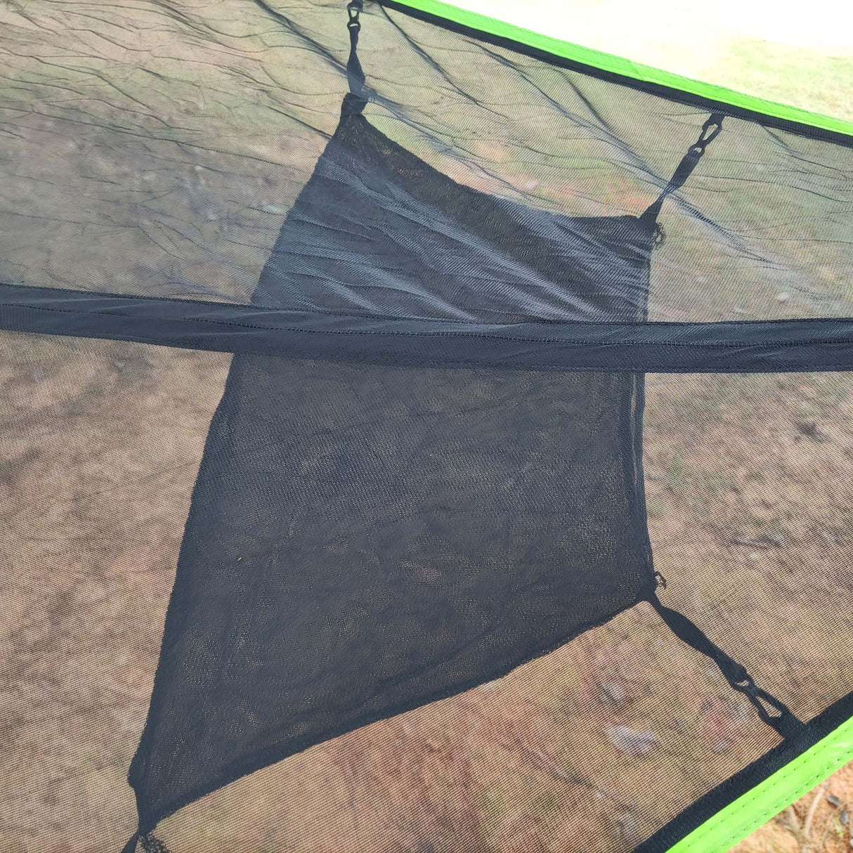 Hamaca triangular aérea multijugador, plegable, portátil, de malla, para árbol, para ocio 