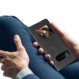 Suitable for Samsung Fold6 phone case folding FOLD5 protective case pure pigment leather 5G business full package anti drop leather case - V.I.P Digital Presence