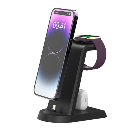 Three In One Wireless Charger Suitable for Mobile Phones, Headphones, Watches, Charging Brackets, Vertical Wireless Charging - V.I.P Digital Presence