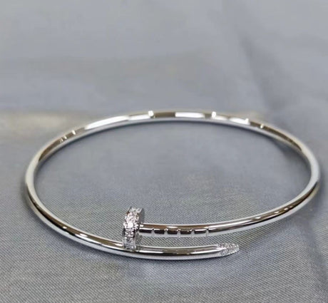 Precision Thick Plating Head and Tail Diamond Fashion Three-Circle Full Diamond Couple Bracelet - V.I.P Digital Presence