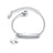 Stainless steel personalized engraved three color curved bracelet simple and personalized women's bracelet - V.I.P Digital Presence
