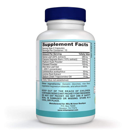 Newest 30 Pills One Bottle TK Hot 15 Day Bowel CLEANSE CAPSULES Constipation & Diarrhea Home Travel Essentials Gifts - V.I.P Digital Presence