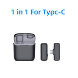 Charging case wireless lavalier microphone 1-to-2 live broadcast 2.4G noise cancelling microphone - V.I.P Digital Presence