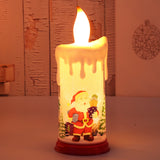 Christmas decoration candle light LED simulation flame candle Santa Claus snowman decoration night light - V.I.P Digital Presence