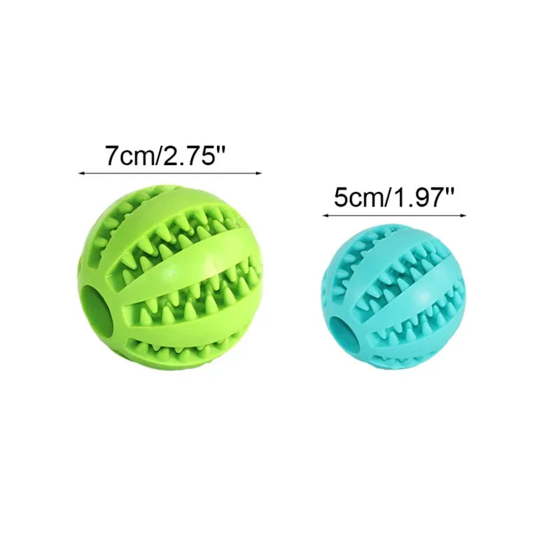 Dog Toy Ball Interactive Rubber Balls Puppy Chewing Toys Pet Tooth Cleaning Ball Cats Pets Food Treat Feeder Silicone Balls Toy - V.I.P Digital Presence