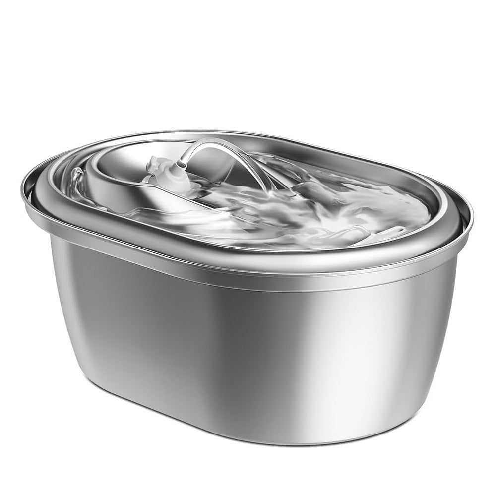 Stainless Steel Smart Pet Water Dispenser with Automatic Circulation and Filtration, Large Capacity Feeder for Cats and Dogs - V.I.P Digital Presence
