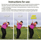 Golf swing training aid: swing plane corrector, posture indicator, indoor laser practice tool. - V.I.P Digital Presence