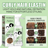 Curly Hair Elastin, Moisturizing Curly Hair Styling Fluffy Elastic Strong Hair Smoothing Frizz And Hair Care - V.I.P Digital Presence