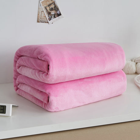 Thick blanket, solid color blanket, single-layer nap, coral fleece blanket, winter flannel blanket - V.I.P Digital Presence