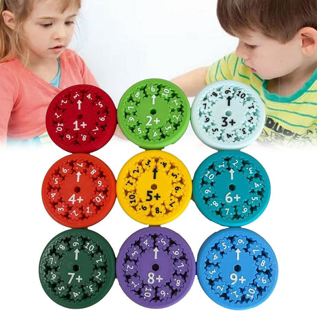 MATH FIDGET SPINNERS 9-piece math fidget spinner teaching enlightenment toy - V.I.P Digital Presence