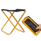 25*22.5*27cm Outdoor Aluminum Folding Stool Chair Small Fishing Stool Chair Portable Camping Outdoor Fishing Chair Fishing Tool - V.I.P Digital Presence