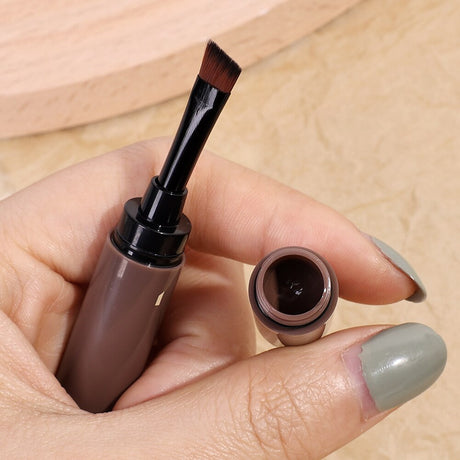 Waterproof Brown Grey Eyebrow Dyeing Cream Pencil Natural Lasting Non-smudge Setting Dye Eye Brow Pen with Brush Makeup Cosmetic - V.I.P Digital Presence