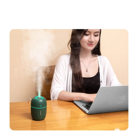 Ultrasonic Air Humidifier Household  Moisturizing Spray Student Dormitory Car Humidification Aromatherap with LED Night Light - V.I.P Digital Presence