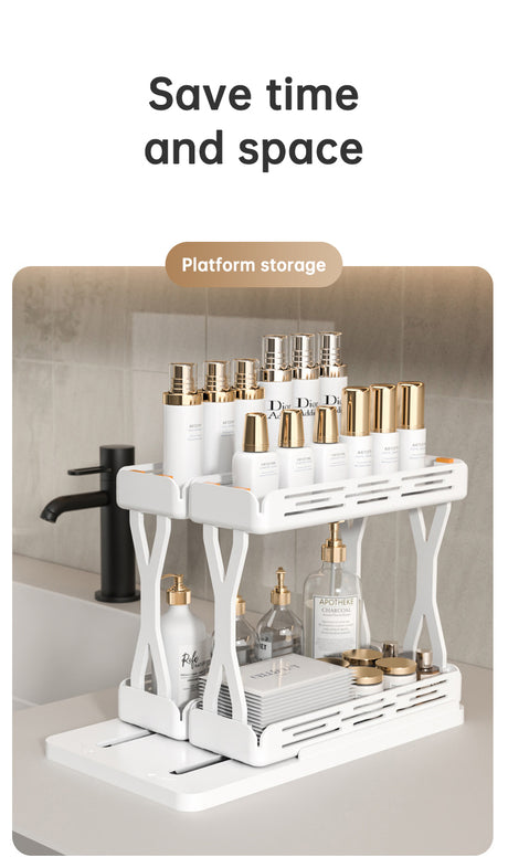 Pull out Rotating Spice Rack Organizer for Cabinet Rotate Makeup Organizer Slide Bottle Box Holder Plastic Seasoning Spice Rack - V.I.P Digital Presence