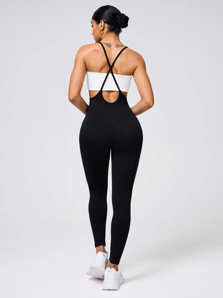Crisscross Spaghetti Strap Jumpsuit - V.I.P Digital Presence